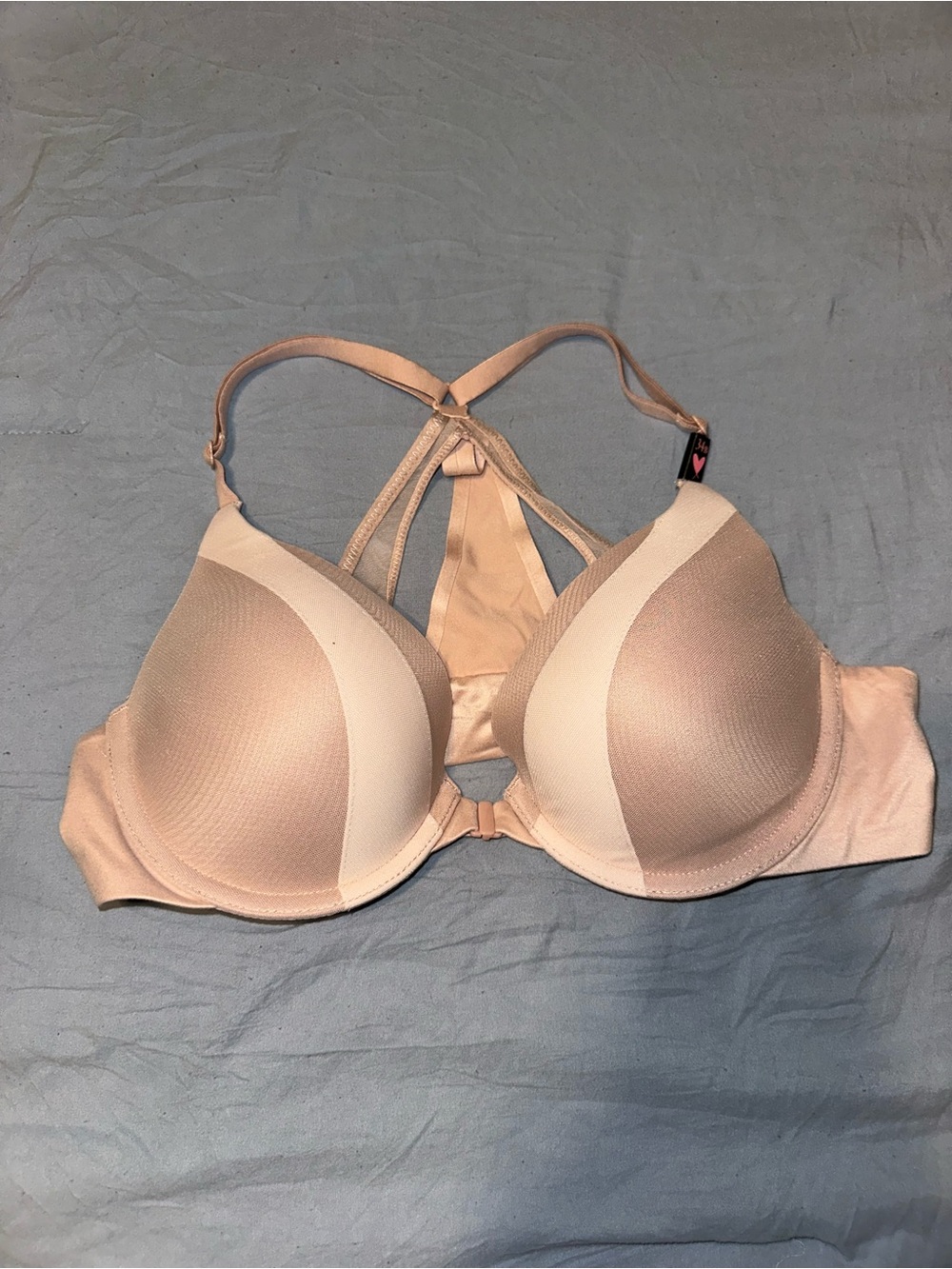 Victoria's Secret Light Nude Push-Up Bra with Strappy Back Detail